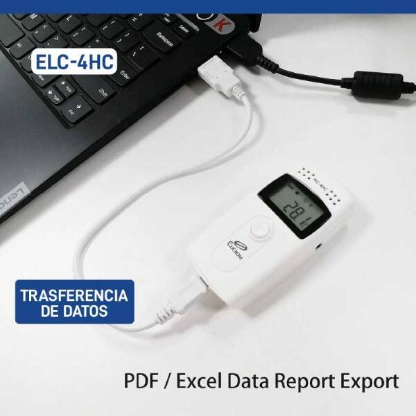 Datalogger de temperatura y humedad con sonda externa | ELICROM