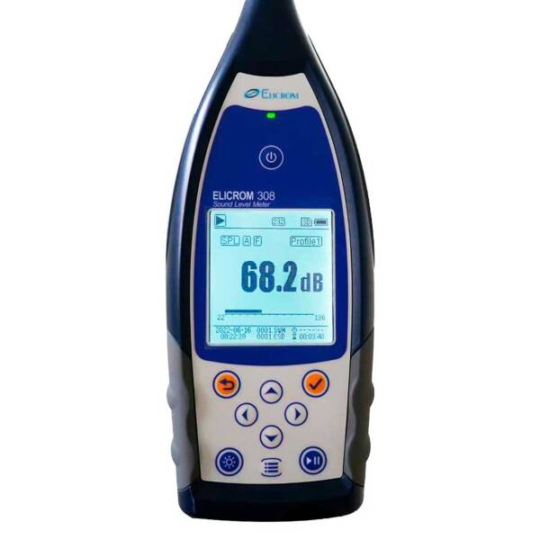 Sonómetro analizador tipo 1, 22 dBA a 136 dBA | ELICROM