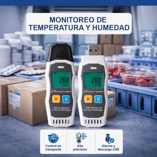 Datalogger con USB ELC330TH | ELICROM