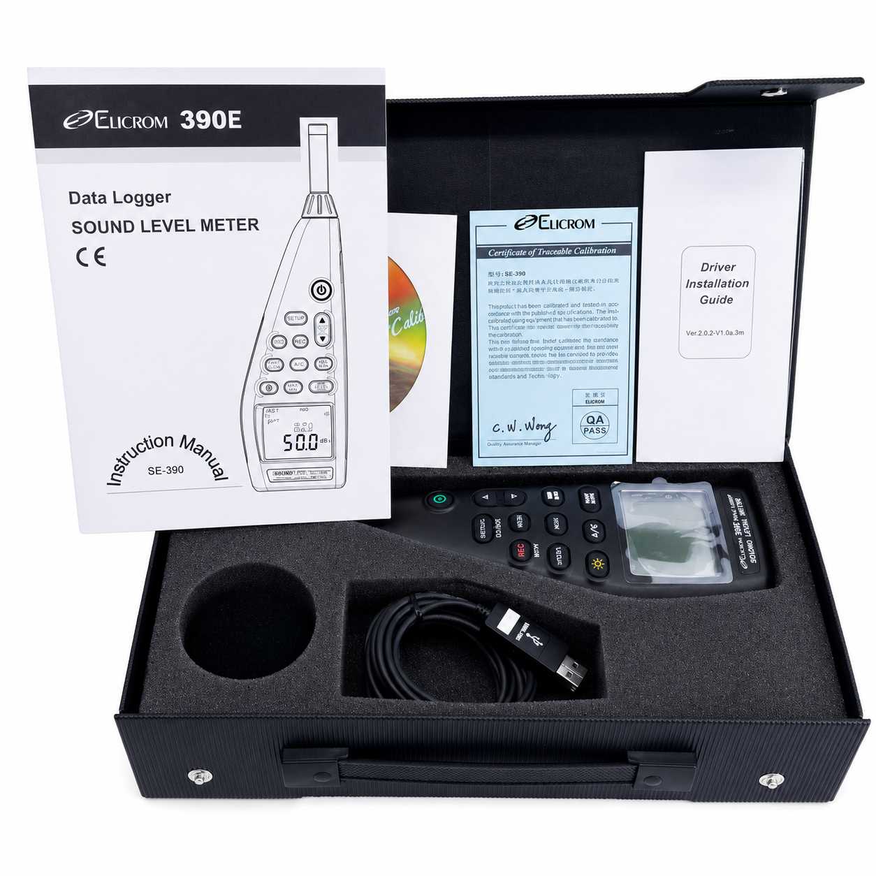 Sonómetro datalogger 30 a 130 db | ELICROM